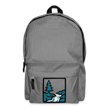 River Forest Nature Logo - Backpack - elephant grey - Front