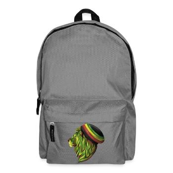 Tête de lion rastafari - Sac à dos - gris éléphant - Devant