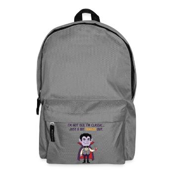 Hier für die Süßigkeiten, Halloween-Kleidung, Mama - Rucksack - Mittelgrau - Vorne