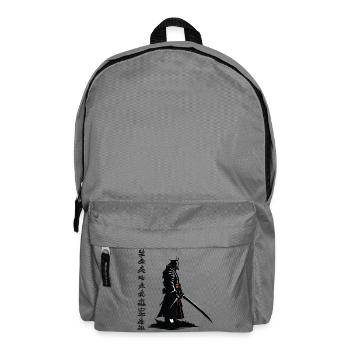 Samurai-Schatten: Katana Noir - Rucksack - Mittelgrau - Vorne