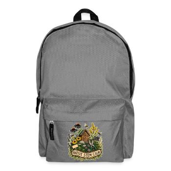 NATIVE STEM CALM Pflanzen - Rucksack - Mittelgrau - Vorne