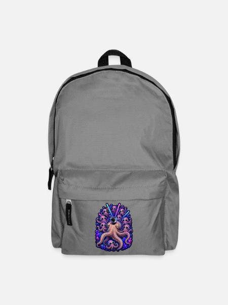 Neon Octopus Rave Kamerateam - Rucksack - Mittelgrau