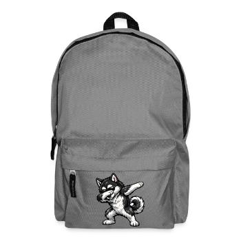 Dabbing Alaskan Malamute - Backpack - elephant grey - Front