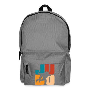 Judo Silhouette Retro Vintage Martial Arts - Sac à dos - gris éléphant - Devant
