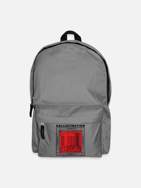 Rote Halluzinationstreppe - Rucksack - Mittelgrau