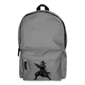 Samurai Katana Duell Heldenbild - Rucksack - Mittelgrau - Vorne
