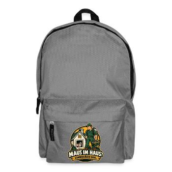 Maus im Haus - Rucksack - Mittelgrau - Vorne