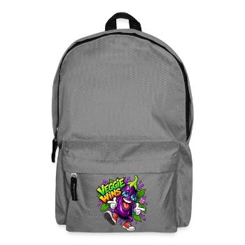 Veggie gewinnt - Rucksack - Mittelgrau - Vorne