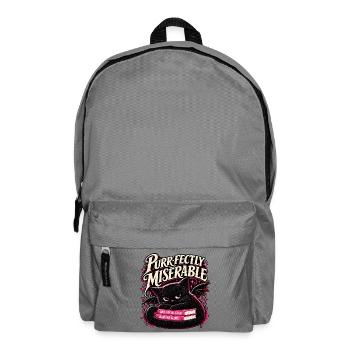 Purr-fectly Miserable Katze - Rucksack - Mittelgrau - Vorne