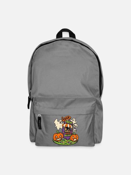Süßes-oder-Saures-Kürbisparade - Rucksack - Mittelgrau