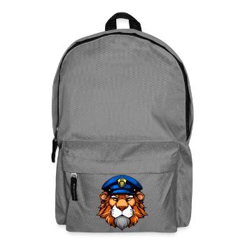 Löwe Polizei - Rucksack - Mittelgrau - Vorne