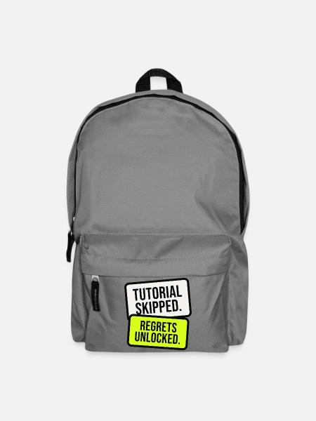 Bedauern freigeschaltet Meme - Rucksack - Mittelgrau