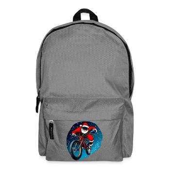 Downhill Biker Weihnachten - Rucksack - Mittelgrau - Vorne