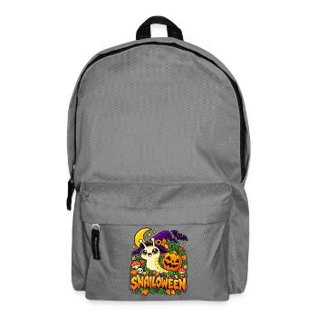 Snailoween – Kürbisschnecke - Rucksack - Mittelgrau - Vorne
