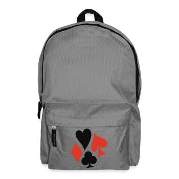 poker signs - Backpack - elephant grey - Front