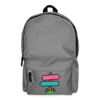 Wegweiser - Rucksack - Mittelgrau - Vorne