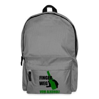 Stay away from alcohol - Backpack - elephant grey - Front
