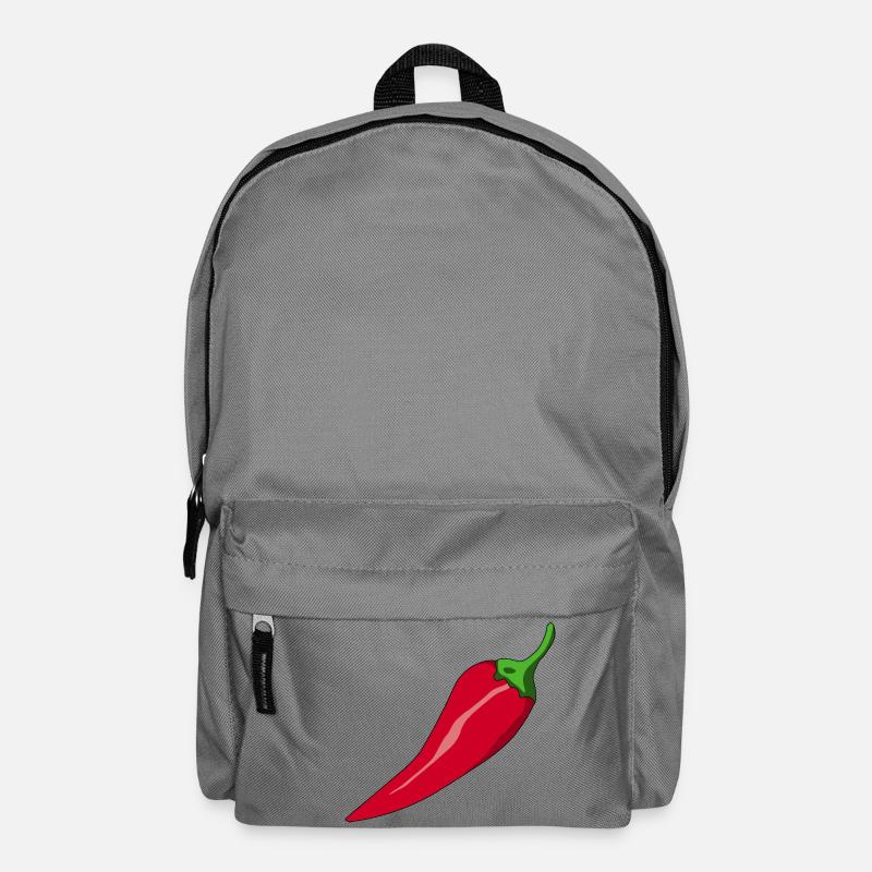 paprika chilli chili pepper citrus veggie gemuese - Rucksack - Mittelgrau