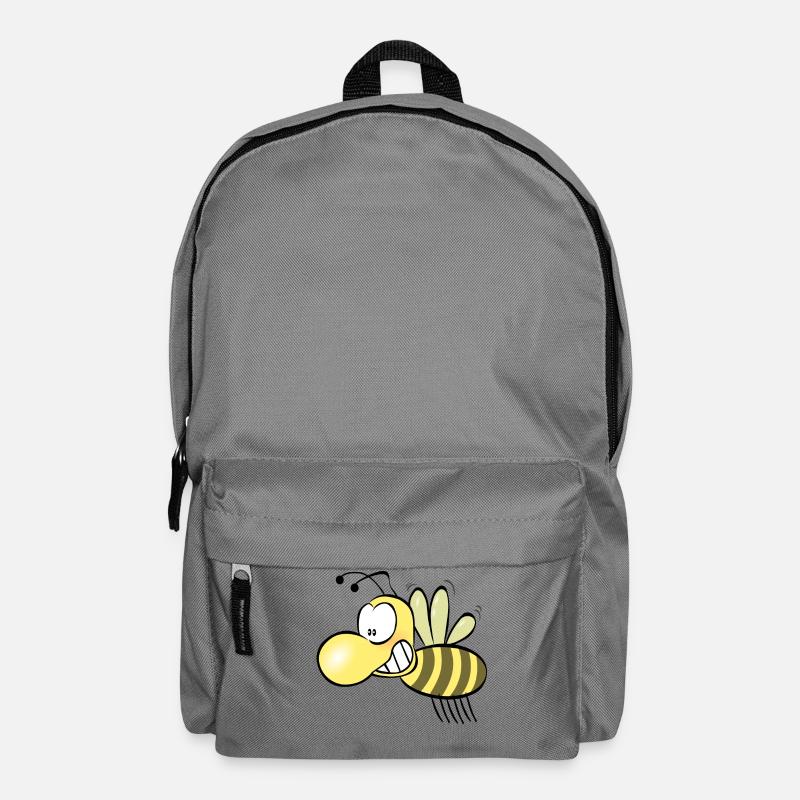 Lustige Biene - Rucksack - Mittelgrau