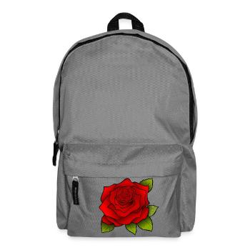 Trendy Rose motif! - Backpack - elephant grey - Front