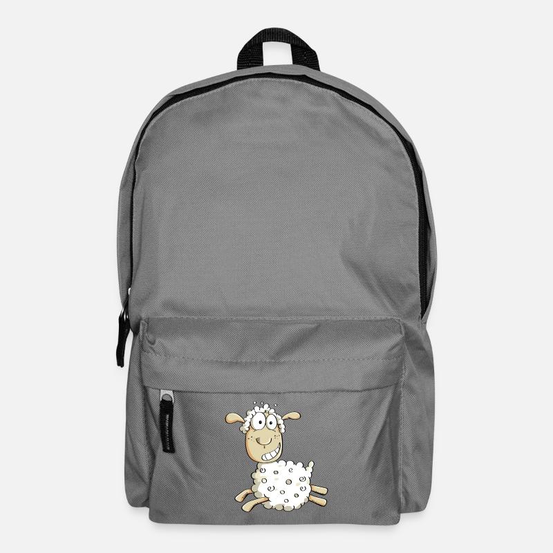 Mouton vilain dessin animé - Sac à dos - gris éléphant