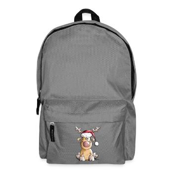 Renne Drôle de Noël - Sac à dos - gris éléphant - Devant