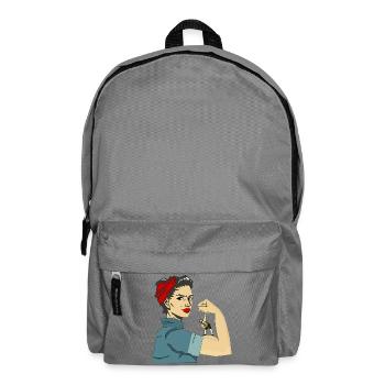 STRONG WOMEN - Backpack - elephant grey - Front