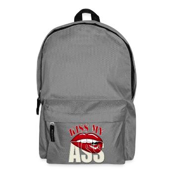 Küss meinen Arsch - Rucksack - Mittelgrau - Vorne