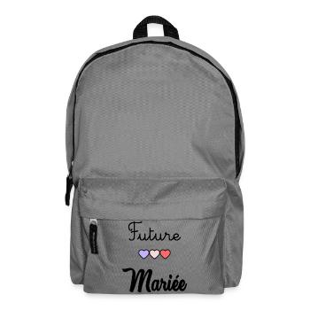 FUTURE MARIEE. EVJF - Sac à dos - gris éléphant - Devant