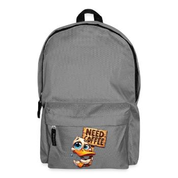 Need Coffee - Brauchte Kaffee - Rucksack - Mittelgrau - Vorne