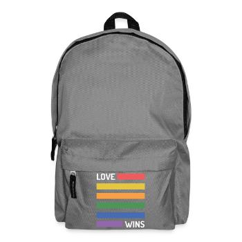 LGBT Pride Month - Love Wins - Backpack - elephant grey - Front