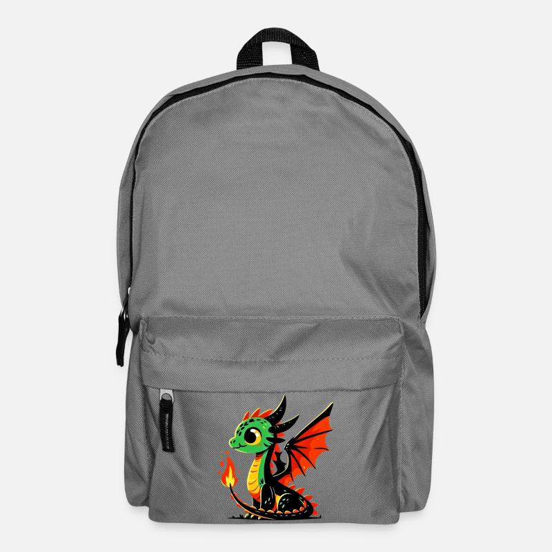Drache - Rucksack - Mittelgrau
