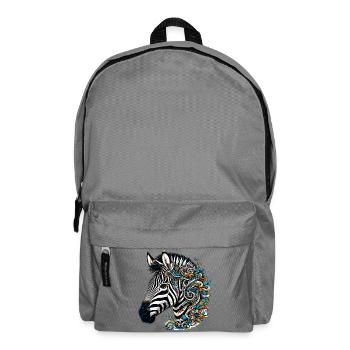 Zebra - Backpack - elephant grey - Front