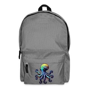 Krake - Rucksack - Mittelgrau - Vorne