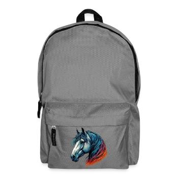 Pferd - Rucksack - Mittelgrau - Vorne