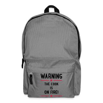 Lustige Sprüche für Köche - Rucksack - Mittelgrau - Vorne