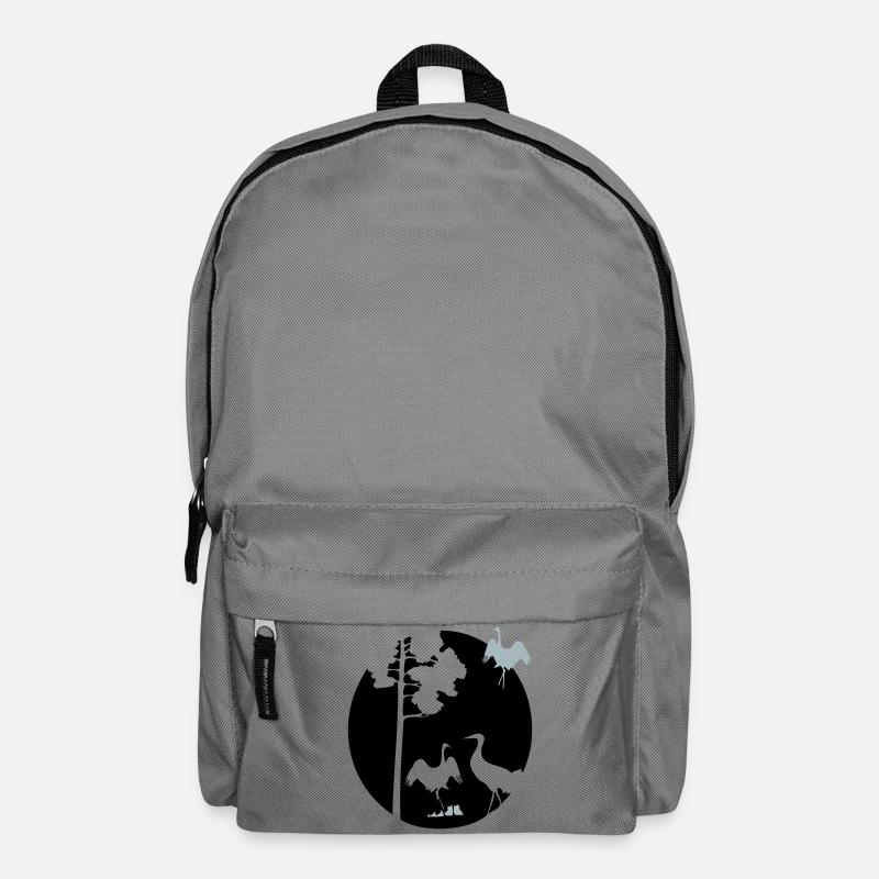 Afrika Kraniche - Rucksack - Mittelgrau