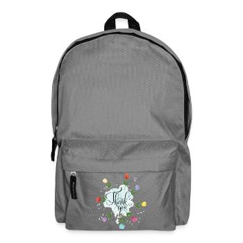 Thank You Blumenstrauß - Rucksack - Mittelgrau - Vorne
