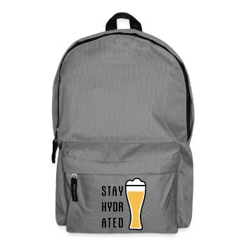 Stay Hydrated Weizenbier Weißbier Bier Party - Rucksack - Mittelgrau - Vorne