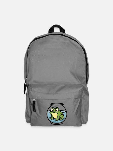 Grenouille dans un bol - Sac à dos - gris éléphant