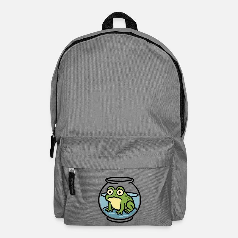 Grenouille dans un bol - Sac à dos - gris éléphant