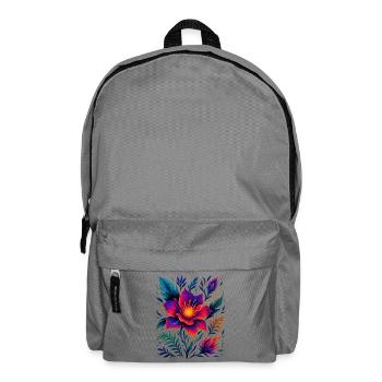 Floraison électrique - Sac à dos - gris éléphant - Devant