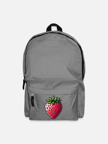 Erdbeerkunst Pop Art - Rucksack - Mittelgrau