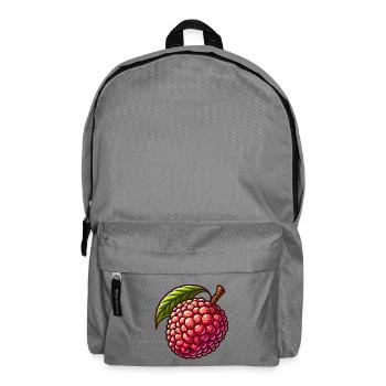 Litchi Vibrante en Style Illustratif - Sac à dos - gris éléphant - Devant