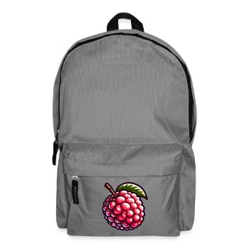 Litschi Exotische Frucht-Pop-Kunst - Rucksack - Mittelgrau - Vorne