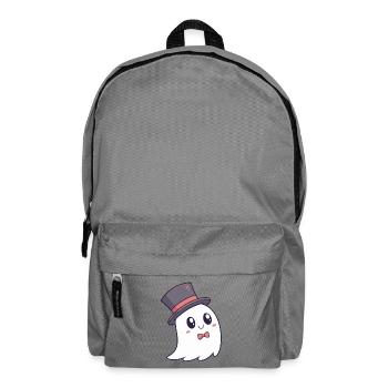 Fantôme chic chapeau et nœud papillon - Sac à dos - gris éléphant - Devant