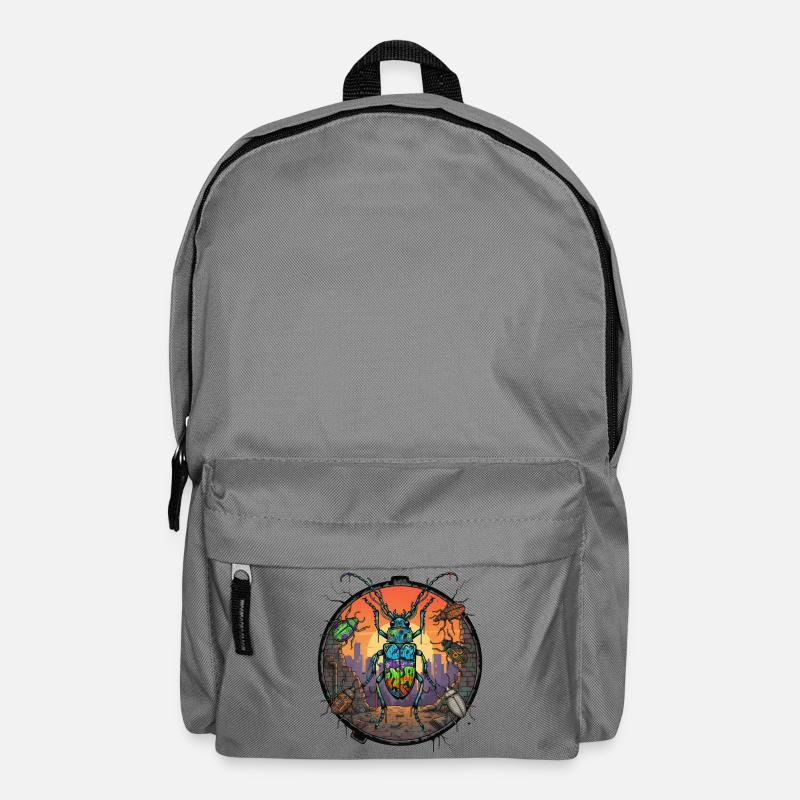 Insects Graffiti in Sunset - Backpack - elephant grey