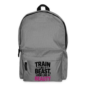 Train like a beast, look like a beauty - Backpack - elephant grey - Front
