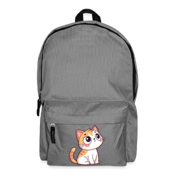 Curious Kitten - Backpack - elephant grey - Front