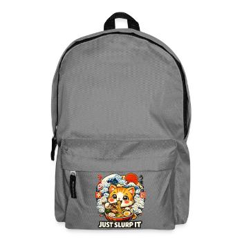 Kawaii Katze Ich brauche Ramen - Rucksack - Mittelgrau - Vorne